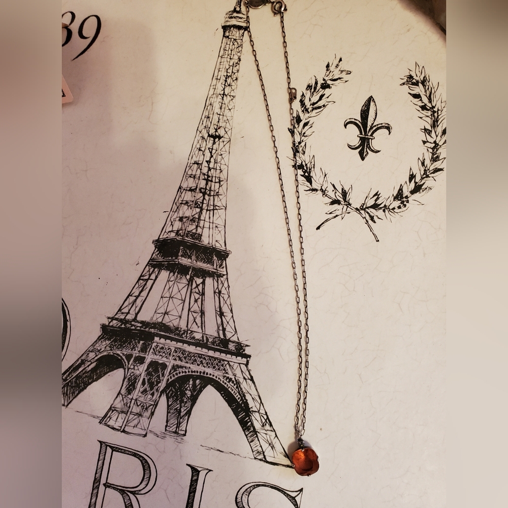 La Vie Parisienne antique silver necklace